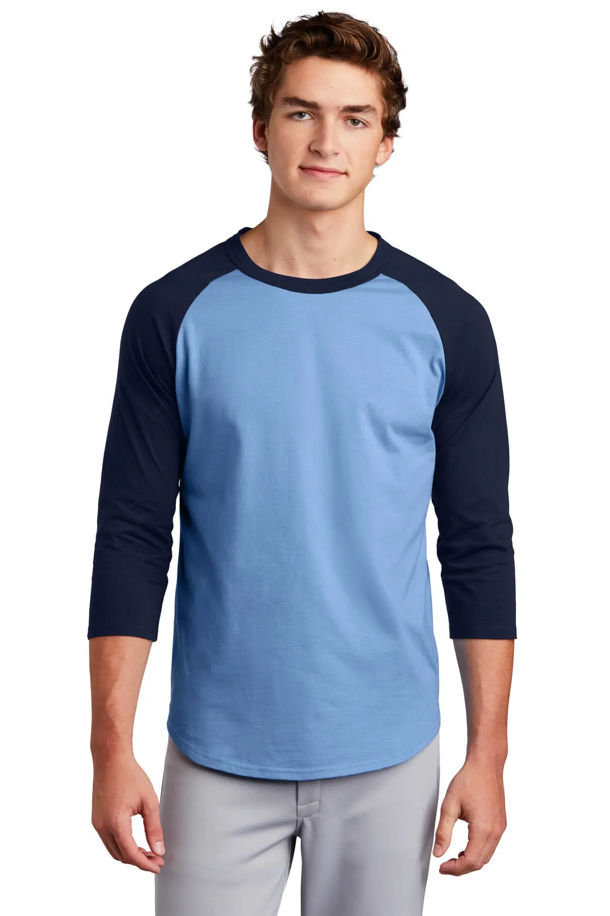 Sport-Tek Colorblock Jersey Baseball Tee Shirt