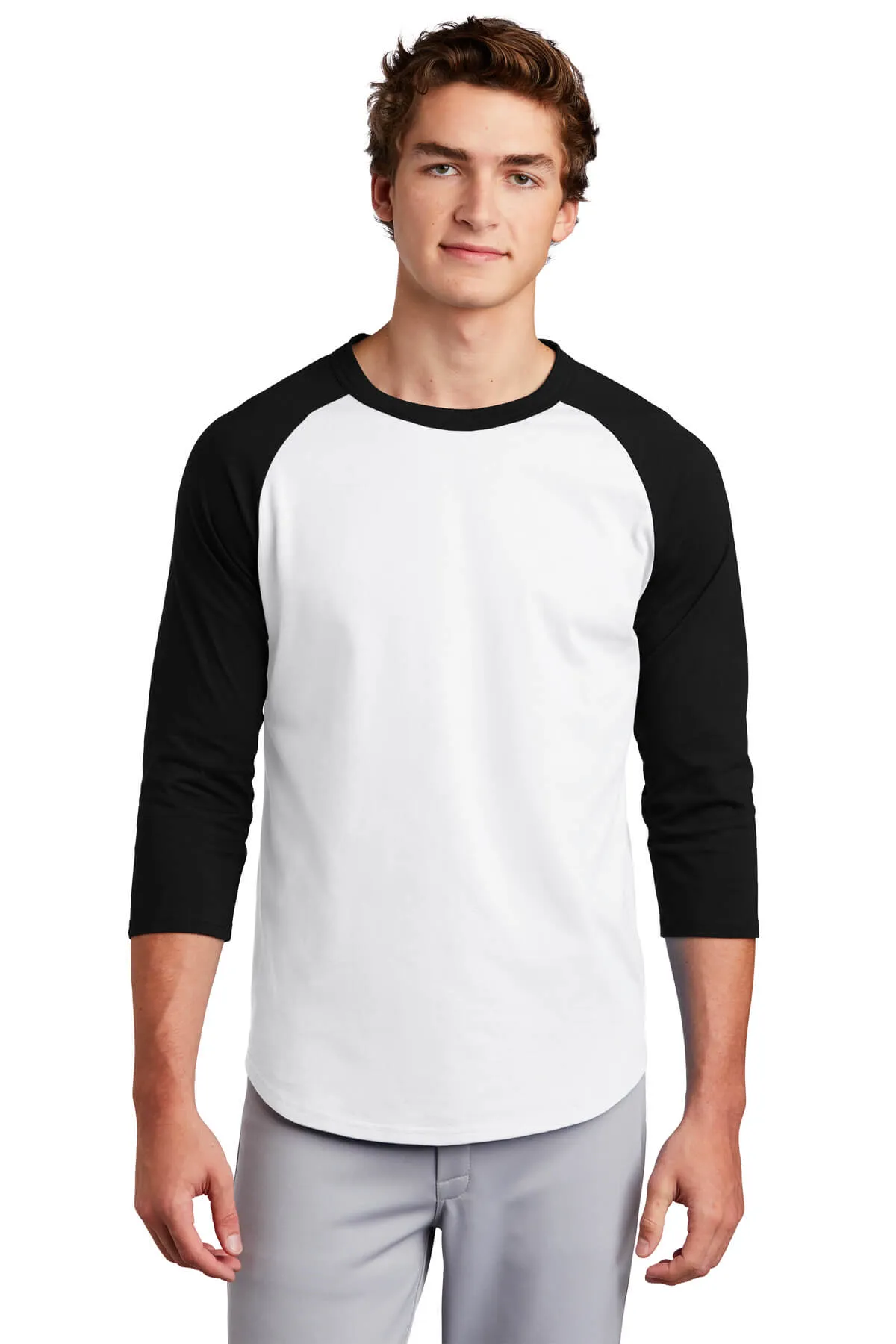 Sport-Tek Colorblock Jersey Baseball Tee Shirt