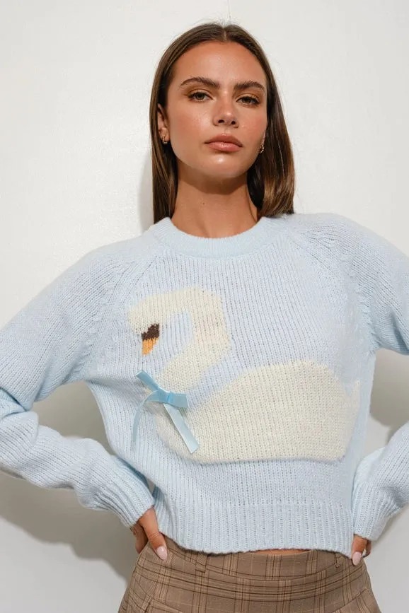 Swan Sweater LT Blue