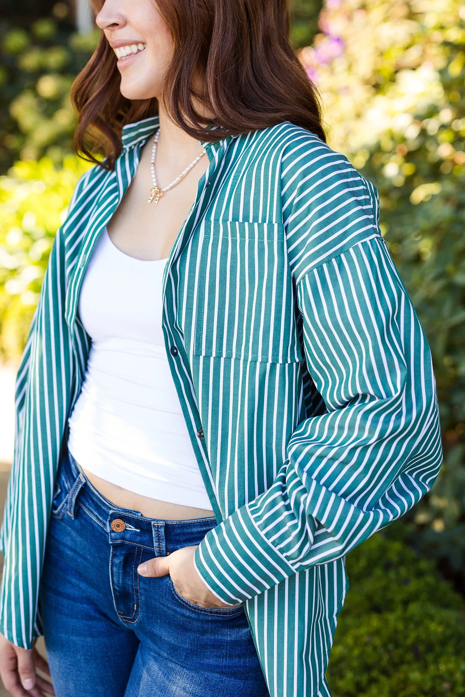 The Casual Fridays Striped Button Front Shirt