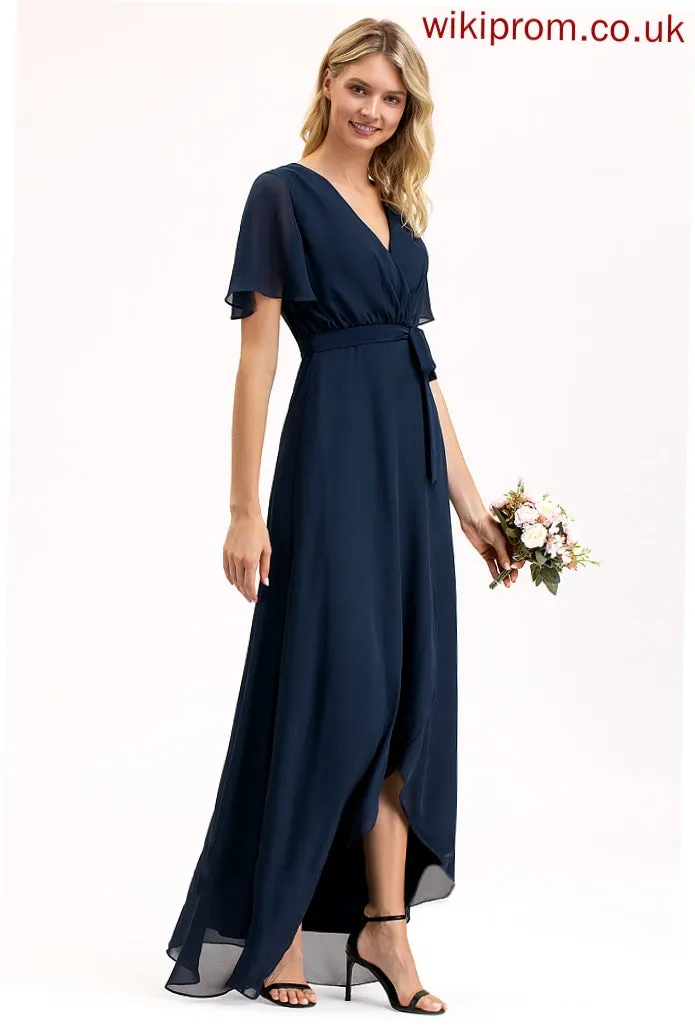 V-Neck A-line Chiffon Lorena Dresses Formal Dresses