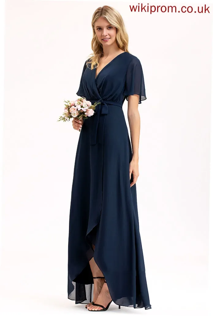 V-Neck A-line Chiffon Lorena Dresses Formal Dresses