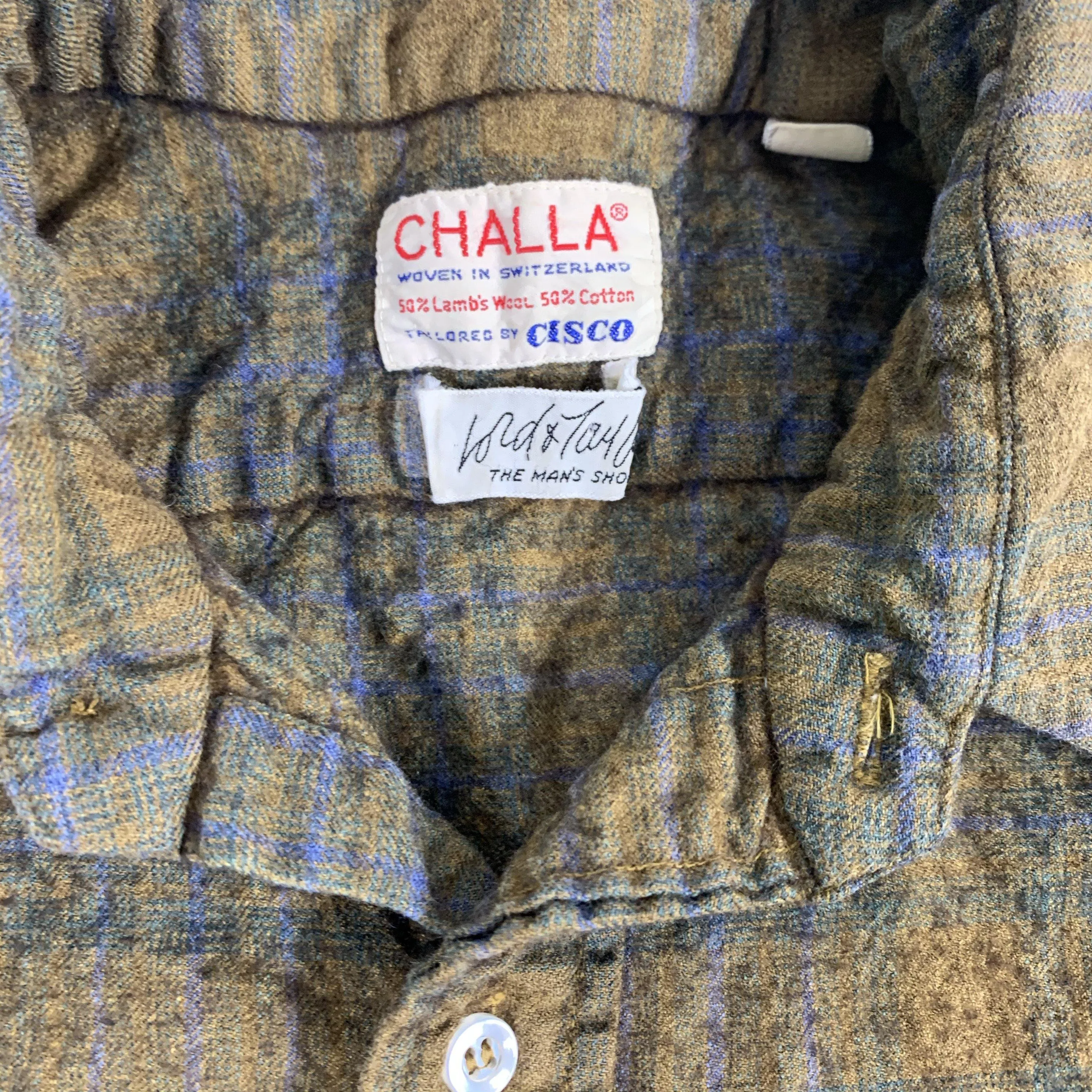 Vintage Challa Lamb’s Wool “Open Collar” Shirt