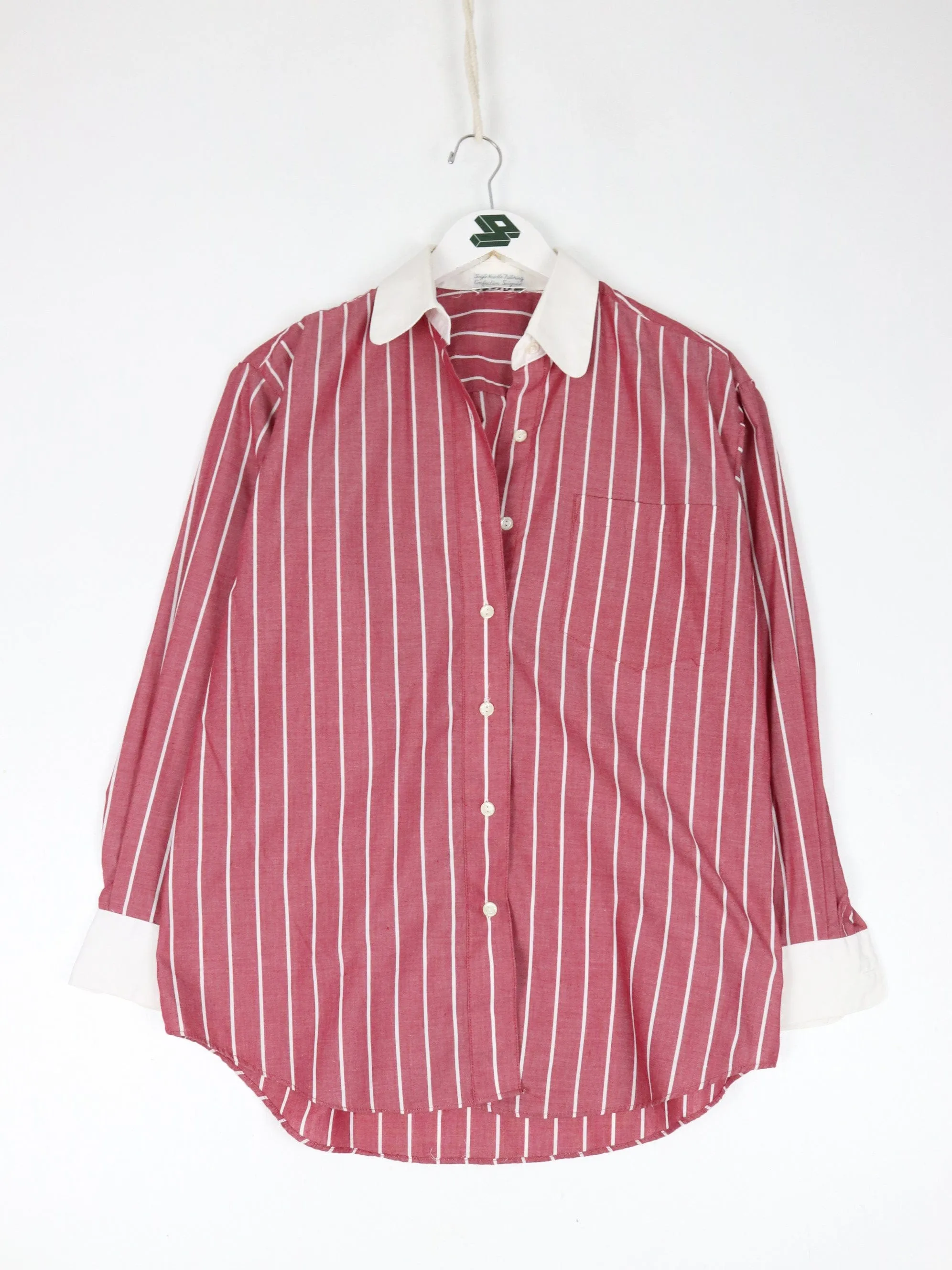 Vintage Tabi International Shirt Womens Medium Red Striped Button Up