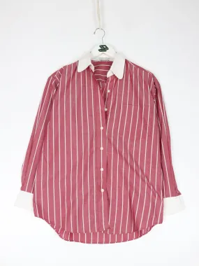 Vintage Tabi International Shirt Womens Medium Red Striped Button Up