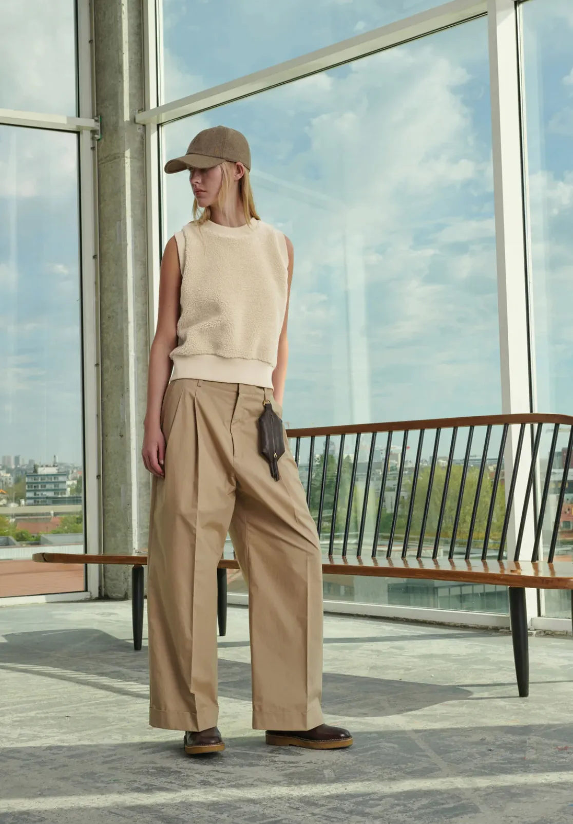 Watson Beige Relaxed Trousers