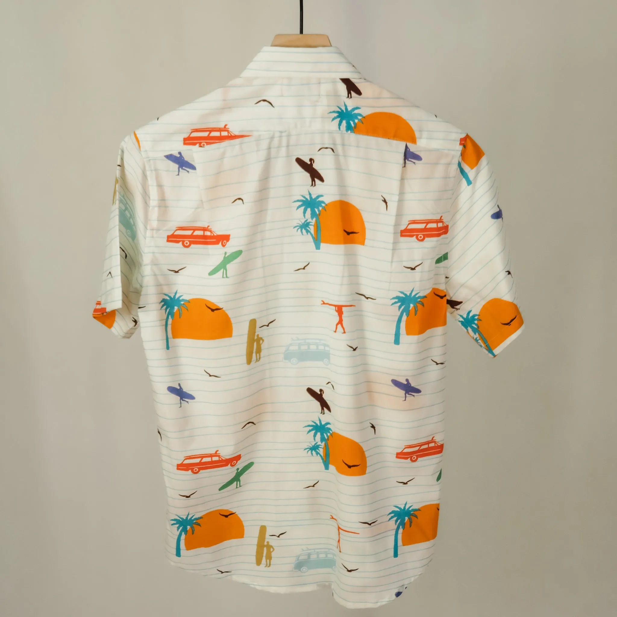 Women's Rancho shirt in Surf's Up (cream)