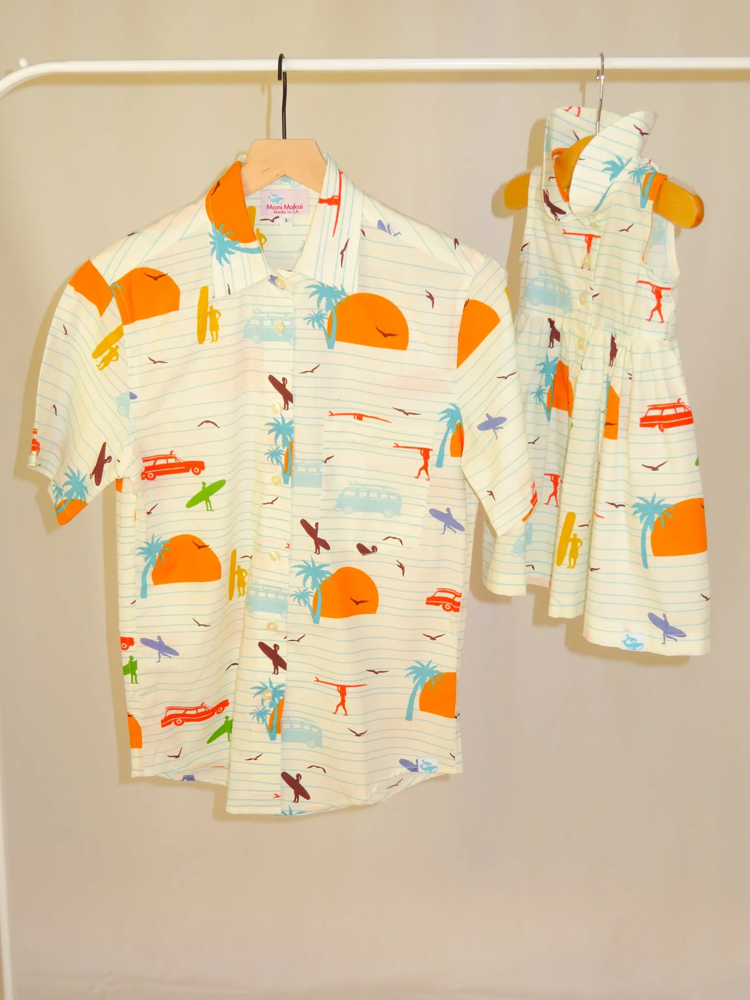 Women's Rancho shirt in Surf's Up (cream)